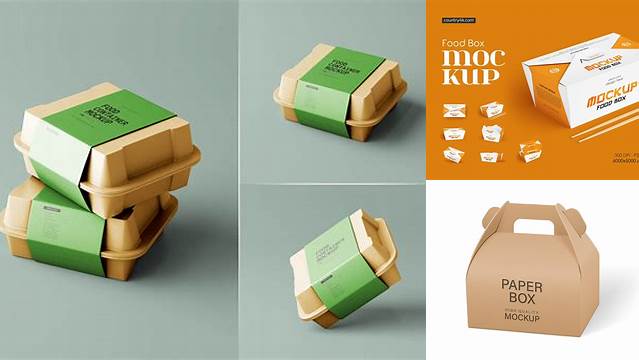 3339+ Foodbox Mockup Include TIFF