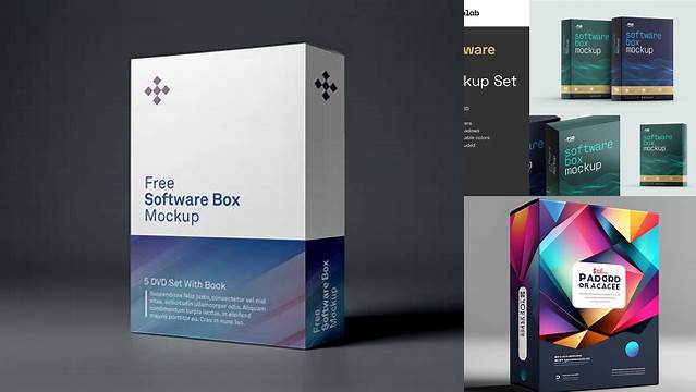 3339+ Software Box Mockup PSD Download