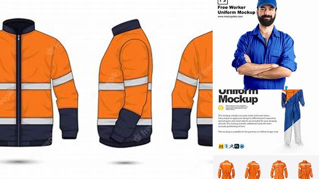 3346+ Worker Uniform Mockup Premium Design Freebie