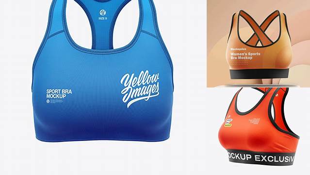 3349+ Sports Bra Mockup Free Smart PNG Image