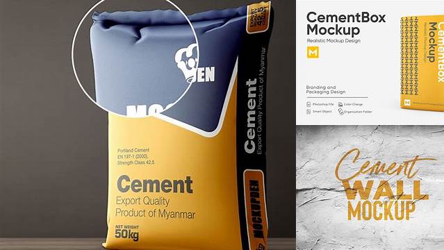 3354+ Cement Mockup Stylish Free PSD