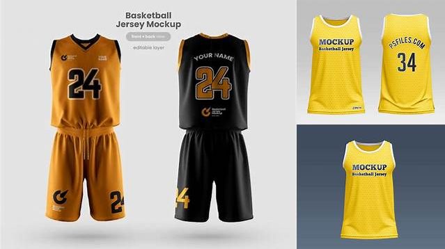 3355+ Mockup Uniforme De Basketball Gratis High-Quality Editable PSD