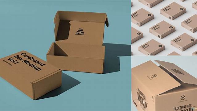 3363+ Corrugated Box Mockups Download Free PSD