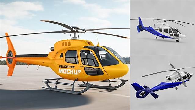 3366+ Helicopter Mockup Free Free PSD