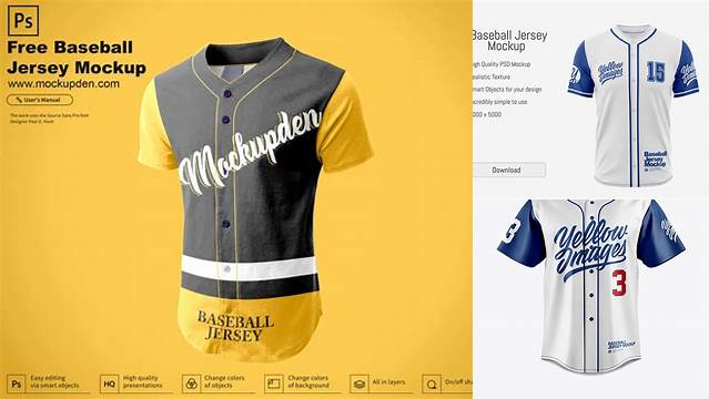 3386+ Baseball Shirt Mockup Free PSD Download