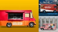 3392+ Food Truck Mockup PSD File Download