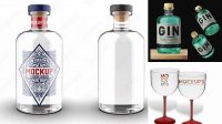 3392+ Gin Cup Mockup Free PSD