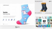 3394+ Socks Mockup Set Easy Editable