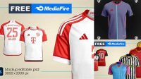 3395+ Mockup Jersey Adidas Modern Design PSD