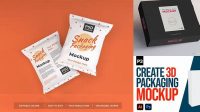 3398+ 3d Packaging Mockup Free High-Quality Editable PSD