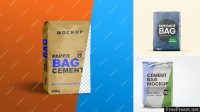 3417+ Cement Bag Mockup Free Free PSD