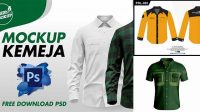 3421+ Kemeja Mockup Free Free PSD