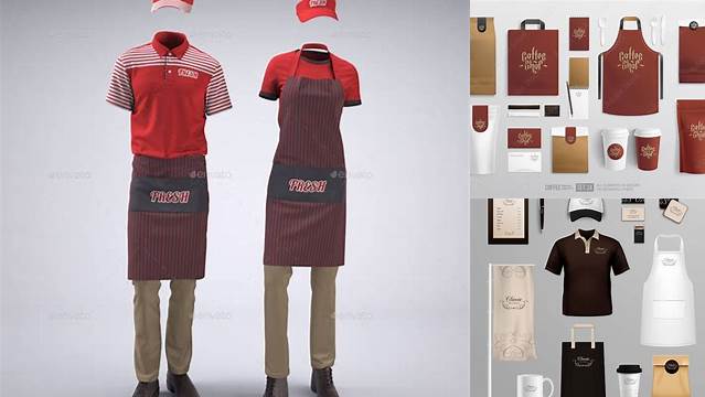 3422+ Coffee Shop Uniform Mockup PSD for Creative Projects