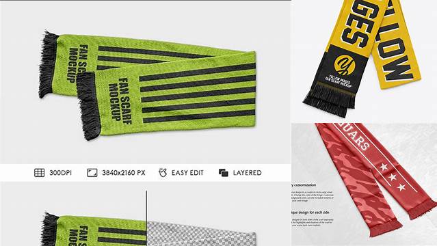 3425+ Fan Scarf Mockup Free PSD Free Download