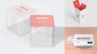 3428+ Acrylic Box Mockup PSD Download