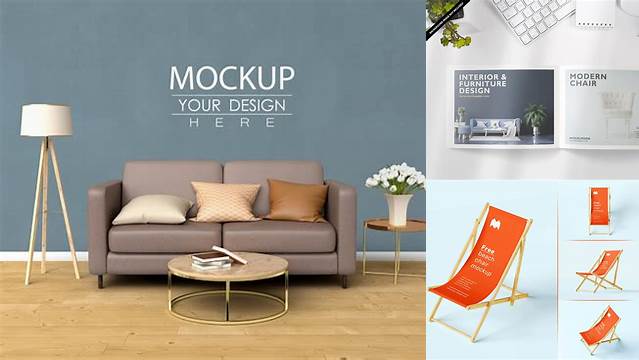 3438+ Mockup Furniture Free PSD