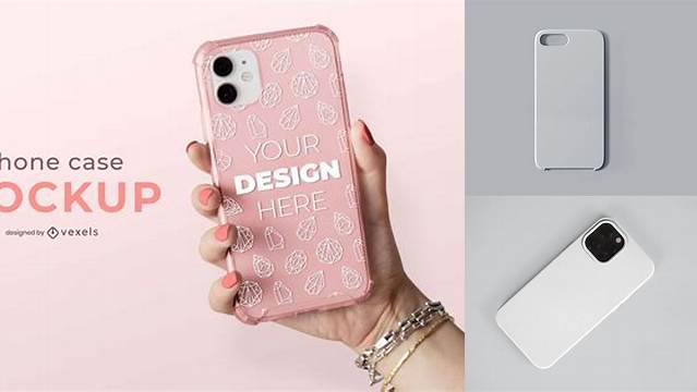 3442+ Clear Phone Case Mockup Free Free PSD