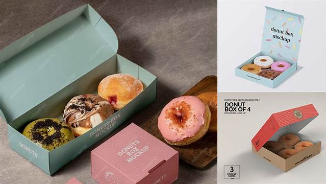 3447+ Donuts Box Mockup Best Free Mockup PSD