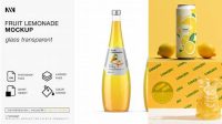 3455+ Lemonade Mockup PSD File for Designers