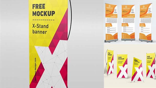 3455+ Mockup X Banner Cdr Best for Showcase