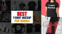 3459+ T-shirt Mockup Bundle Free Download Smart PNG Image