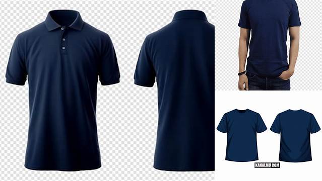 346+ Mockup Kaos Polos Navy For Free Download