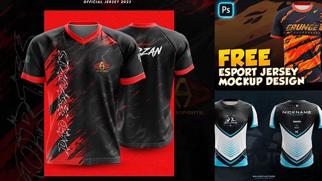 3461+ Esport Jersey Mockup Psd Free Best for Showcase