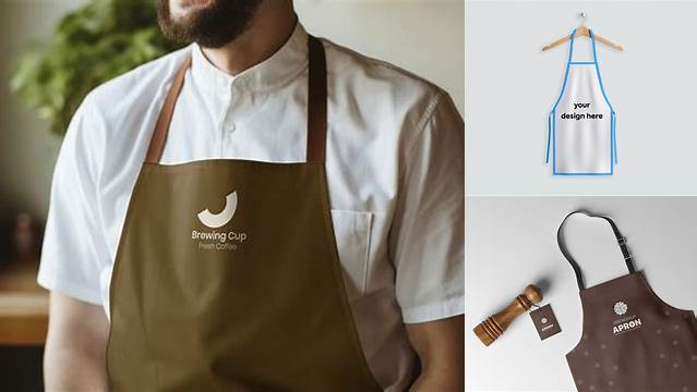 3468+ Barista Apron Mockup Download Professional PSD