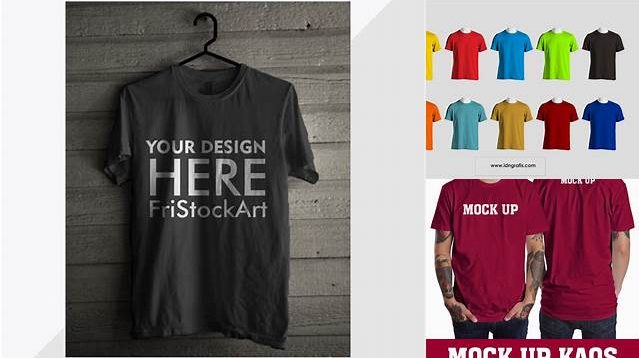 3468+ Mockup Kaos Cdr Mockup PSD