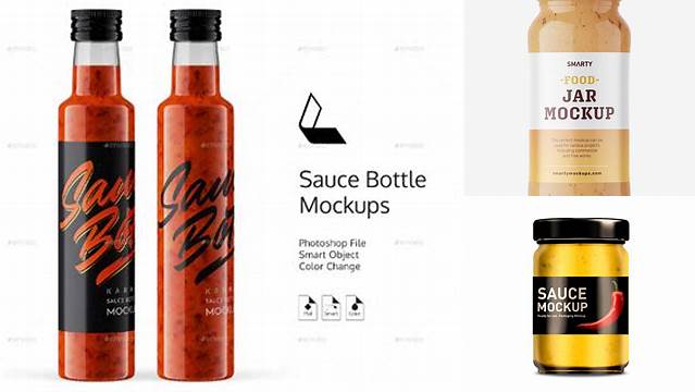 3468+ Sauce Jar Mockup Free Easy Editable