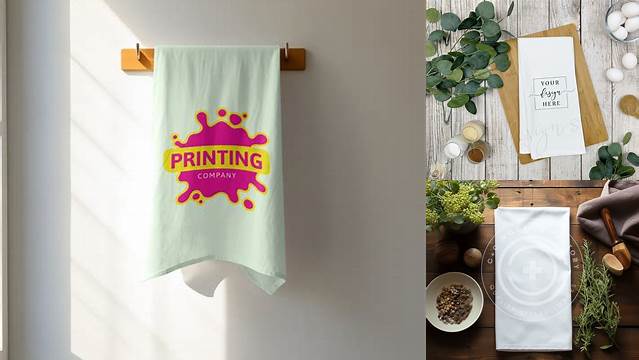 3476+ Free Tea Towel Mockup Include TIFF