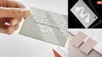 3481+ Business Card Emboss Mockup Easy Editable