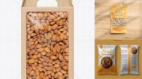 3485+ Nuts Packaging Mockup Smart PNG Image