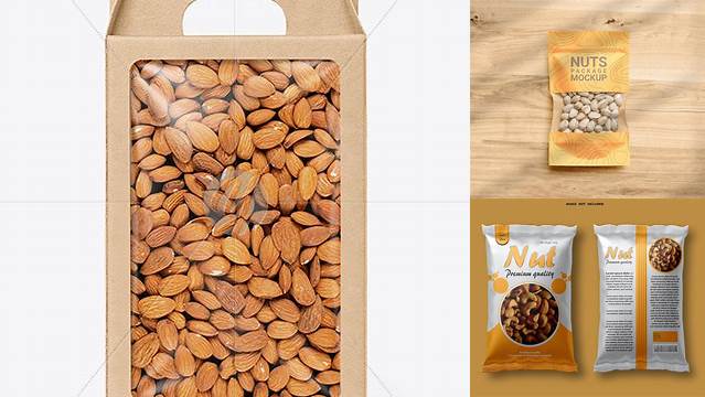 3485+ Nuts Packaging Mockup Smart PNG Image