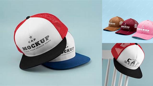 3486+ Trucker Hat Mock Up Exclusive Digital PSD Resource