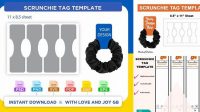 3494+ Editable Free Printable Scrunchie Tag Template Exclusive Free PSD Mockups