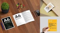 3496+ A6 Brochure Mockup PSD Download