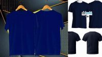 3505+ Mockup Kaos Navy Depan Belakang Creative PSD Resources