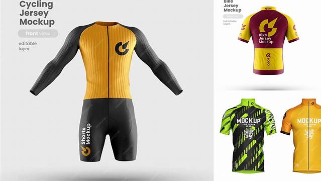 3509+ Bike Jersey Mockup Download PSD Now