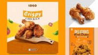 3509+ Fried Chicken Mockup Easy Editable