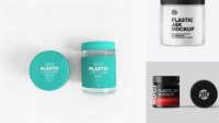 3512+ Transparent Plastic Jar Mockup Download Premium PSD Resource