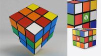 3513+ Rubik's Cube Mockup Psd Free Include TIFF