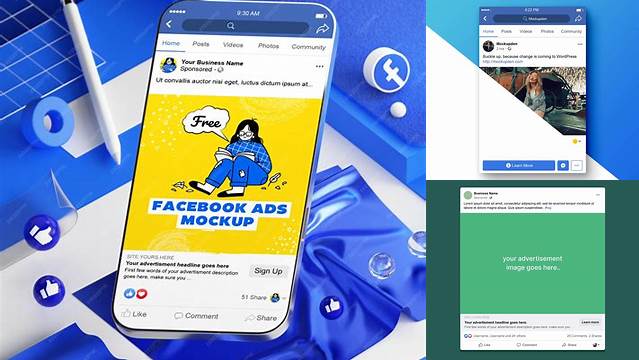 3515+ Facebook Ad Mockup PSD Download