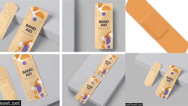 3523+ Bandaid Mockup Smart PNG Image