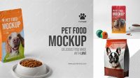 3528+ Pet Food Mockup Free Free PSD