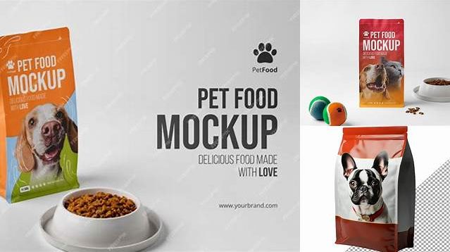 3528+ Pet Food Mockup Free Free PSD