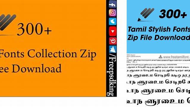 3536+ Tamil Font Zip File Download Premium Quality Freebie