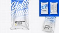 3549+ Milk Sachet Mockup Free Smart Layer PSD