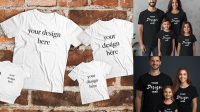 3551+ Family Tshirt Mockup Best for Showcase