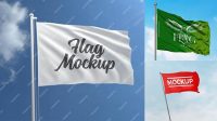 3551+ Mockup Bendera Cdr PSD Download